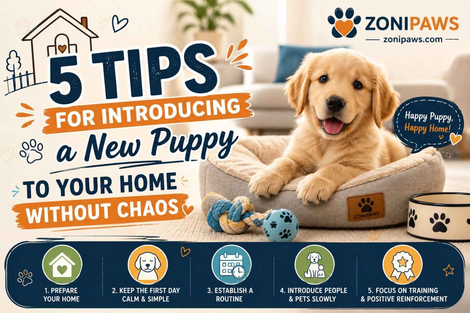 tips-for-introducing-a-new-puppy-to-your-home 5 Tips for Introducing a New Puppy to Your Home Without Chaos