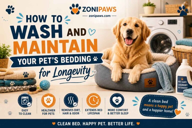 How to Wash and Maintain Your Pet’s Bedding for Longevity